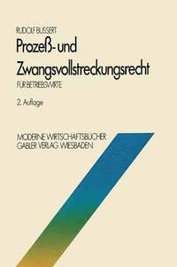 bokomslag Proze- und Zwangsvollstreckungsrecht fr Betriebswirte