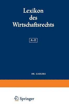 Lexikon des Wirtschaftsrechts 1