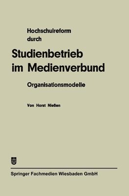 bokomslag Hochschulreform durch Studienbetrieb im Medienverbund