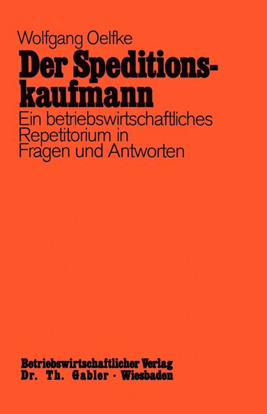 bokomslag Der Speditionskaufmann