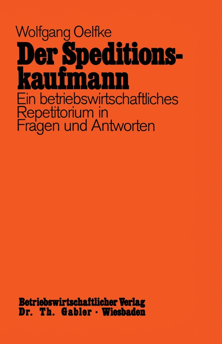 Der Speditionskaufmann 1