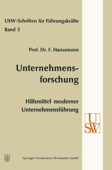 Friedrich Hanssmann - Unternehmensforschung, Häftad