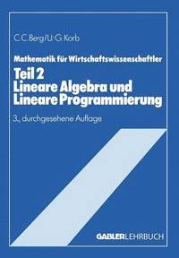 bokomslag Lineare Algebra und Lineare Programmierung