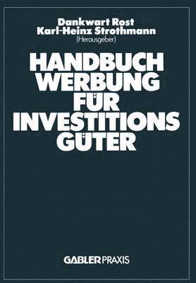 bokomslag Handbuch Werbung fr Investitionsgter