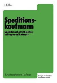 bokomslag Speditionskaufmann