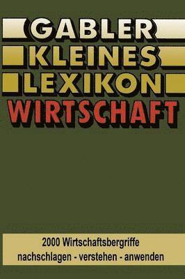 Gabler Kleines Lexikon Wirtschaft