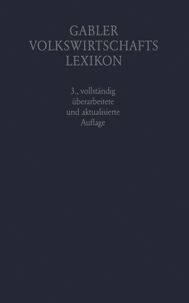 bokomslag Gabler Volkswirtschafts Lexikon