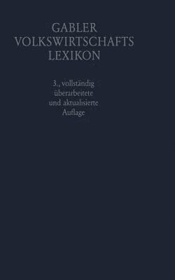 Gabler Volkswirtschafts Lexikon 1