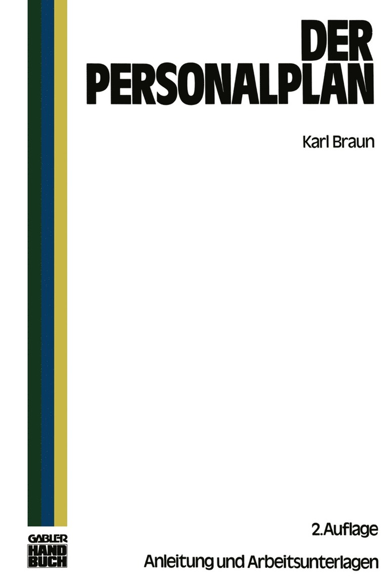 Karl Braun - Der Personalplan, Häftad