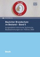 Baulicher Brandschutz im Bestand - Band 5 1