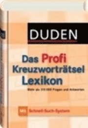 bokomslag Duden - Das Profi Kreuzworträtsellexikon mit Schnell-Such-System