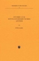 Stefan Mähl - Studien zum mittelniederdeutschen Adverb, Inbunden