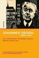 Mirek Němec, Klaus Johann, Steffen Höhne, Mirek Nemec - Johannes Urzidil (1896–1970), Inbunden