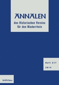 bokomslag Annalen des Historischen Vereins für den Niederrhein