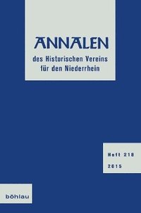 bokomslag Annalen des Historischen Vereins für den Niederrhein