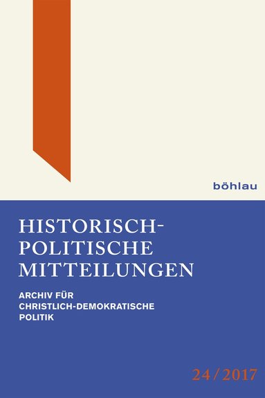 Thomas Brechenmacher, Günter Buchstab, Hans-Otto Kleinmann, Hanns Jürgen Küsters - Historisch-Politische Mitteilungen, Inbunden