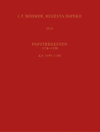 bokomslag Regesta Imperii IV, 4, Lfg. 6: 11951198. Clestin III.