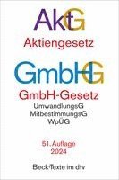 Aktiengesetz, GmbH-Gesetz. AktG GmbHG, Häftad