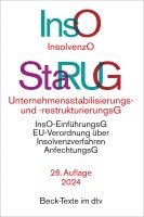 bokomslag Insolvenzordnung / Unternehmensstabilisierungs- und -restrukturierungsgesetz. InsO / StaRUG