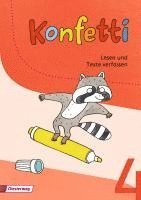 bokomslag Konfetti 4. Arbeitsheft Lesen und Texte verfassen