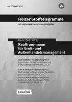 bokomslag Holzer Stofftelegramme Kauffrau/-mann für Groß- und Außenhandelsmanagement. Lösungsband