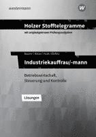 bokomslag Holzer Stofftelegramme - Industriekauffrau/-mann. Lösungen. Baden-Württemberg
