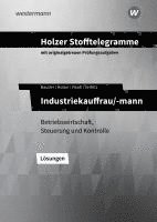 bokomslag Holzer Stofftelegramme - Industriekauffrau/-mann. Lösungen. Baden-Württemberg