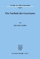 bokomslag Die Freiheit Des Gewissens