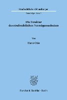 bokomslag Die Struktur Des Strafrechtlichen Vermogensschutzes.