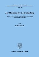 bokomslag Zur Methode Der Rechtsfindung: Aus Dem Schwedischen Und Englischen Ubertragen Von Joachim Heilmann