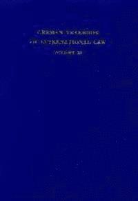Jost Delbruck, Rainer Hofmann - German Yearbook of International Law / Jahrbuch Fur Internationales Recht: Vol. 23 (198), Inbunden