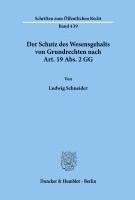 bokomslag Der Schutz Des Wesensgehalts Von Grundrechten Nach Art. 19 Abs. 2 Gg