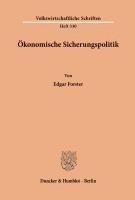 bokomslag Okonomische Sicherungspolitik