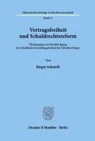 Jurgen Schmidt - Vertragsfreiheit Und Schuldrechtsreform: Uberlegungen Zur Rechtfertigung Der Inhaltlichen Gestaltungsfreiheit Bei Schuldvertragen, Häftad