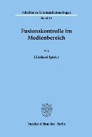 bokomslag Fusionskontrolle Im Medienbereich