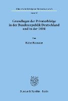 bokomslag Gundlagen der Privaterbfolge in der Bundesrepublik Deutschland und in der DDR.