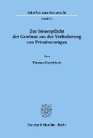 Zur Steuerpflicht Der Gewinne Aus Der Verausserung Von Privatvermogen 1