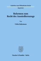 bokomslag Reformen Zum Recht Des Aussiedlerzuzugs