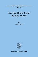bokomslag Der Begriff Des Typus Bei Karl Larenz