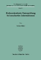 Stefan Gobel, Stefan Göbel - Risikoorientierte Datenprufung Bei Unscharfen Informationen, Häftad