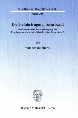 bokomslag Die Gefahrtragung Beim Kauf: Unter Besonderer Berucksichtigung Der Regelungsvorschlage Des Schuldrechtsreformentwurfs