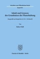 bokomslag Inhalt und Grenzen des Grundsatzes der Planerhaltung.