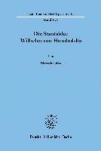 bokomslag Die Staatsidee Wilhelm Von Humboldts