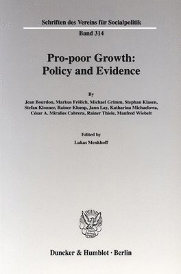 Lukas Menkhoff - Pro-Poor Growth: Policy and Evidence, Häftad