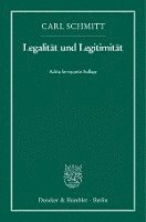 bokomslag Legalität und Legitimität