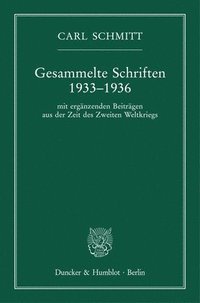 bokomslag Gesammelte Schriften 1933-1936