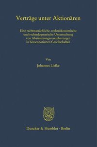bokomslag Verträge unter Aktionären.