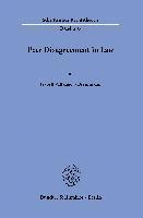 bokomslag Peer Disagreement in Law