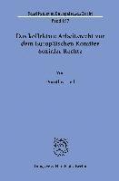 bokomslag Das Kollektive Arbeitsrecht VOR Dem Europaischen Komitee Sozialer Rechte