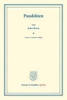 Julius Baron - Pandekten, Häftad